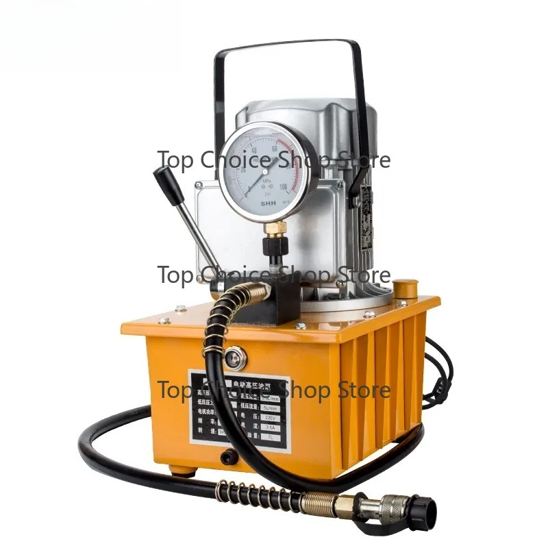 HHB-700A Single Acting Electric Hydraulic O il Pump 700 Bar High Pressure Piston Pump Power Pack Hand Pump