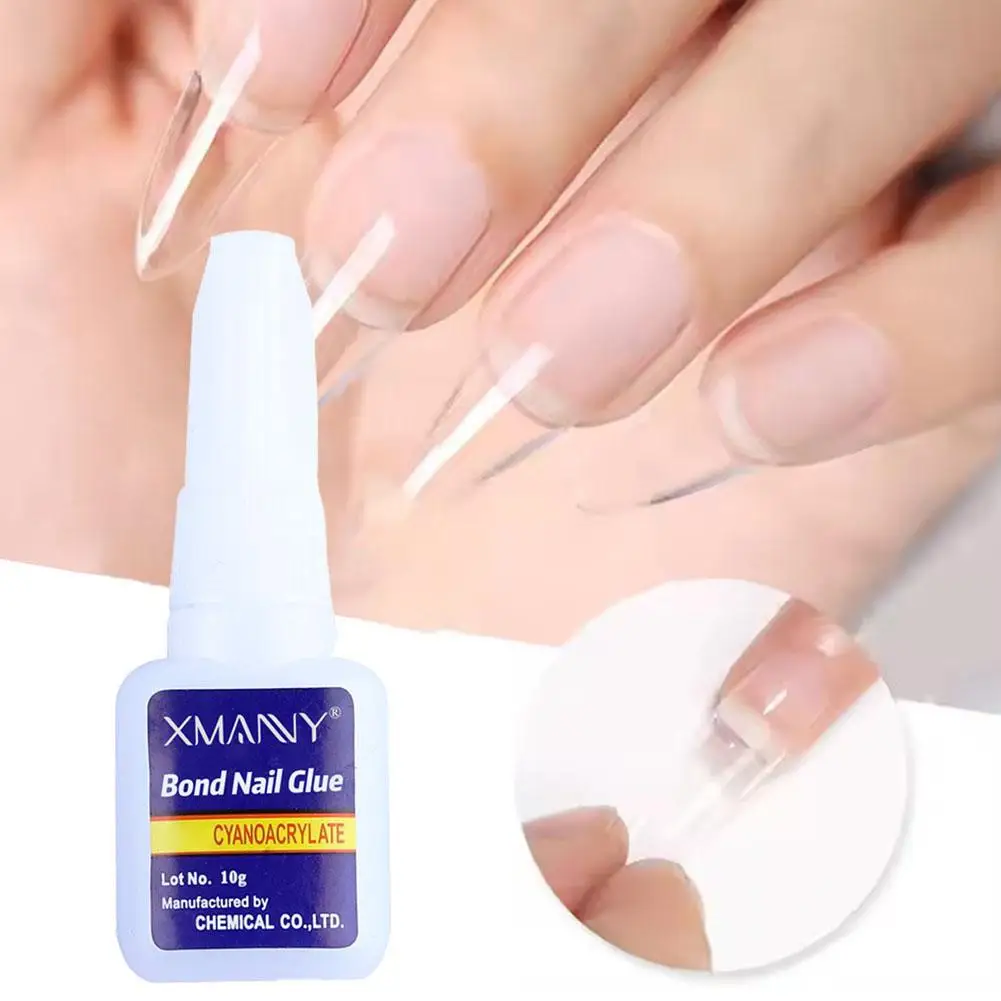 10ml Gel per unghie Adesivo forte Adesivo UV ad asciugatura rapida per unghie finte Fai da te Stampa sulle unghie Staccabile Strumento per nail art a basso prezzo O9r4