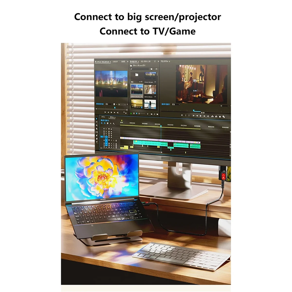 Ultra High Speed 48Gbps HDR EARC HDCP Optical Fiber Cables 10M_N34R