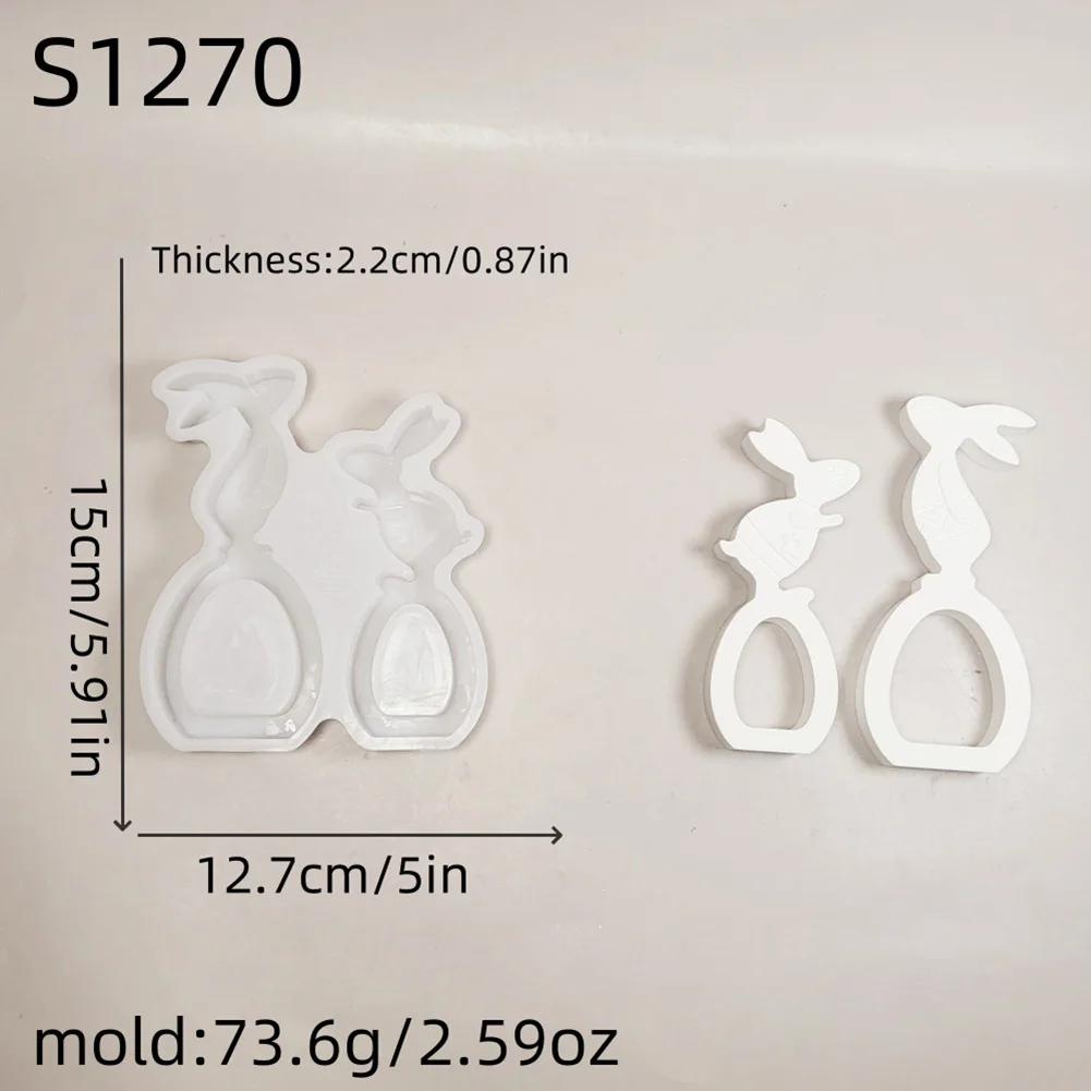 Molde de ornamento de festival de silicone, faça você mesmo, resina, molde de fundição 3d, arte, vela, molde para decoração de festa de páscoa