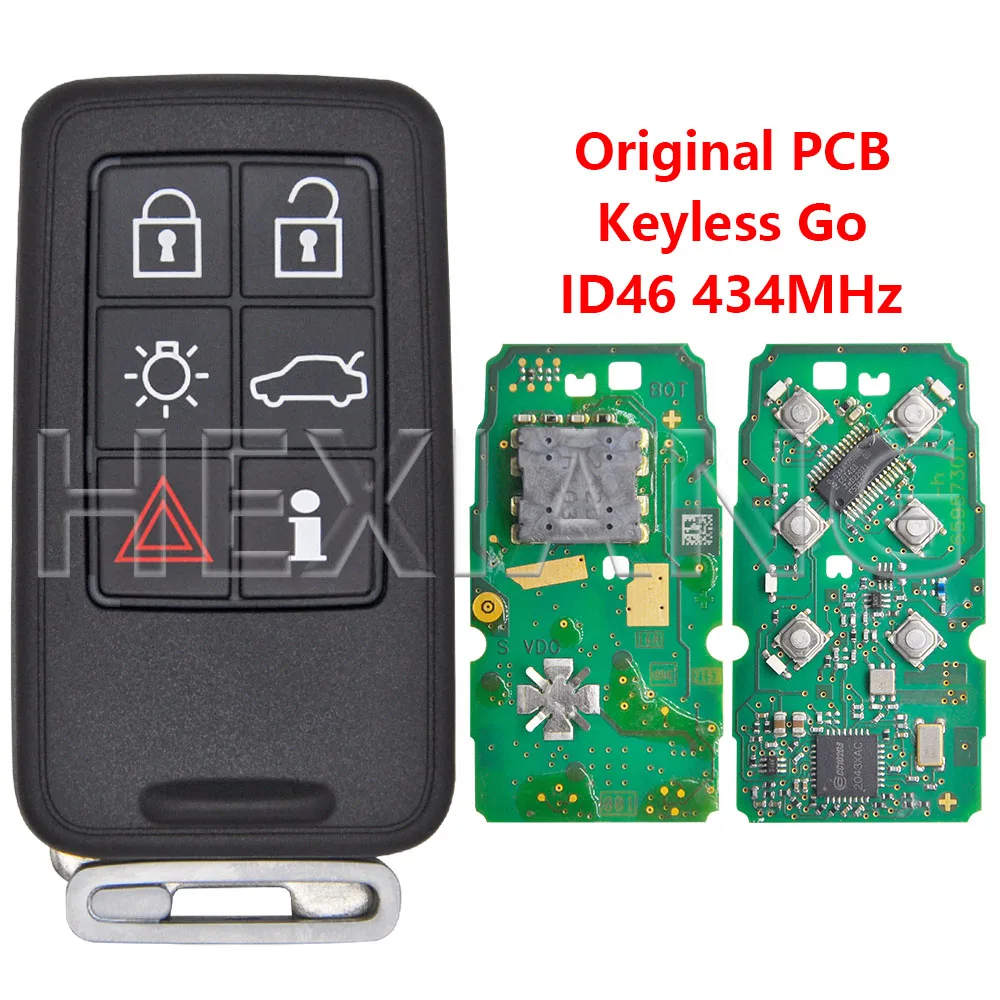 車のリモコンキー,ボルボs60 xc60 xc70 v40 v60 v70 s80,kr55wk49266