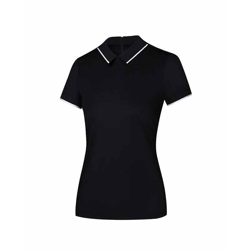 Short Sleeve Golf T-Shirt for Women, Sports Apparel, Training Shirt, Dry Fit Polo Shirt, Outdoor Casual Sportswear, Summer