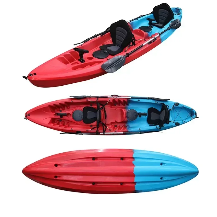 2024 kayaks for sale family tandem 2 adults and 1 child plastic kayaks canoekayak