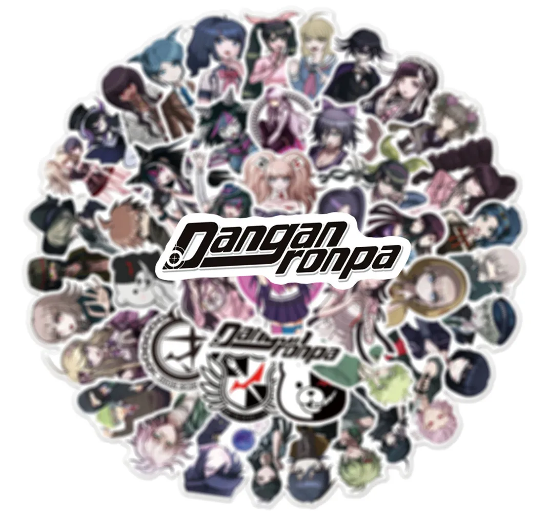 50Pcs Anime Danganronpa Series Graffiti Stickers Suitable for Laptop Helmets Desktop Decoration DIY Stickers Toys