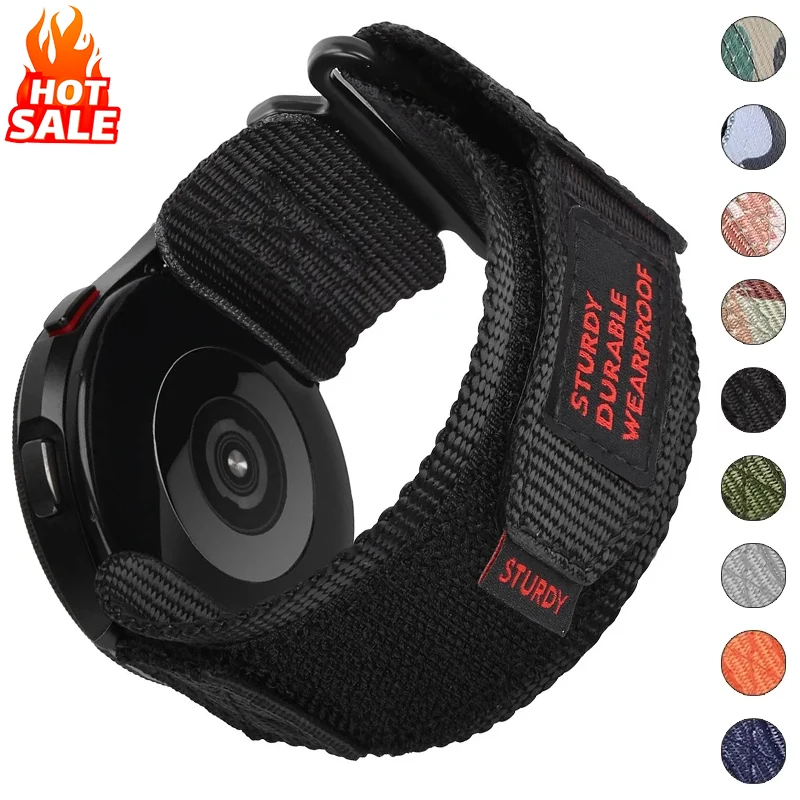 20 مللي متر 22 مللي متر حزام النايلون لساعة سامسونج جالاكسي 7 6 5 4 40 مللي متر 44 مللي متر 6 كلاسيكي 43 مللي متر 47 مللي متر حلقة سوار لهواوي GT 5 4Pro 46 مللي متر الفرقة