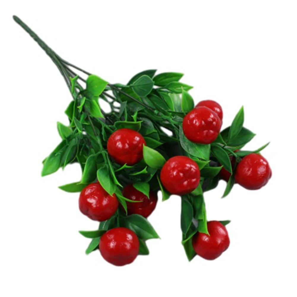 Festival Decoration Artificial Cuttings Artificial Rich Fruit Simulated Fruit Simulated Plant Floral Décor Foam Orange Pepper