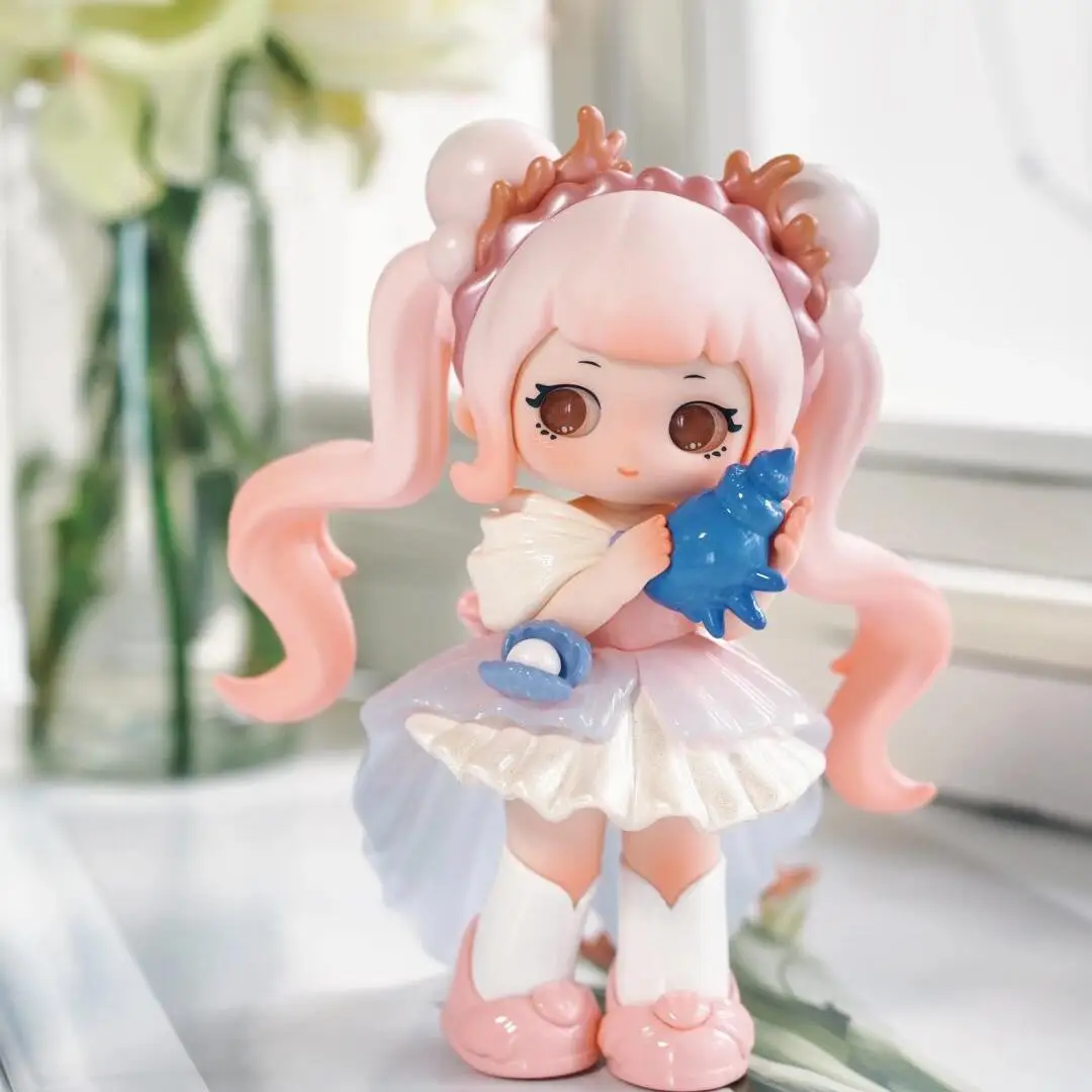 

New pear fifth generation blind box bright stone carving tide play figure cute ornament cute girl peripheral gifts mystery box