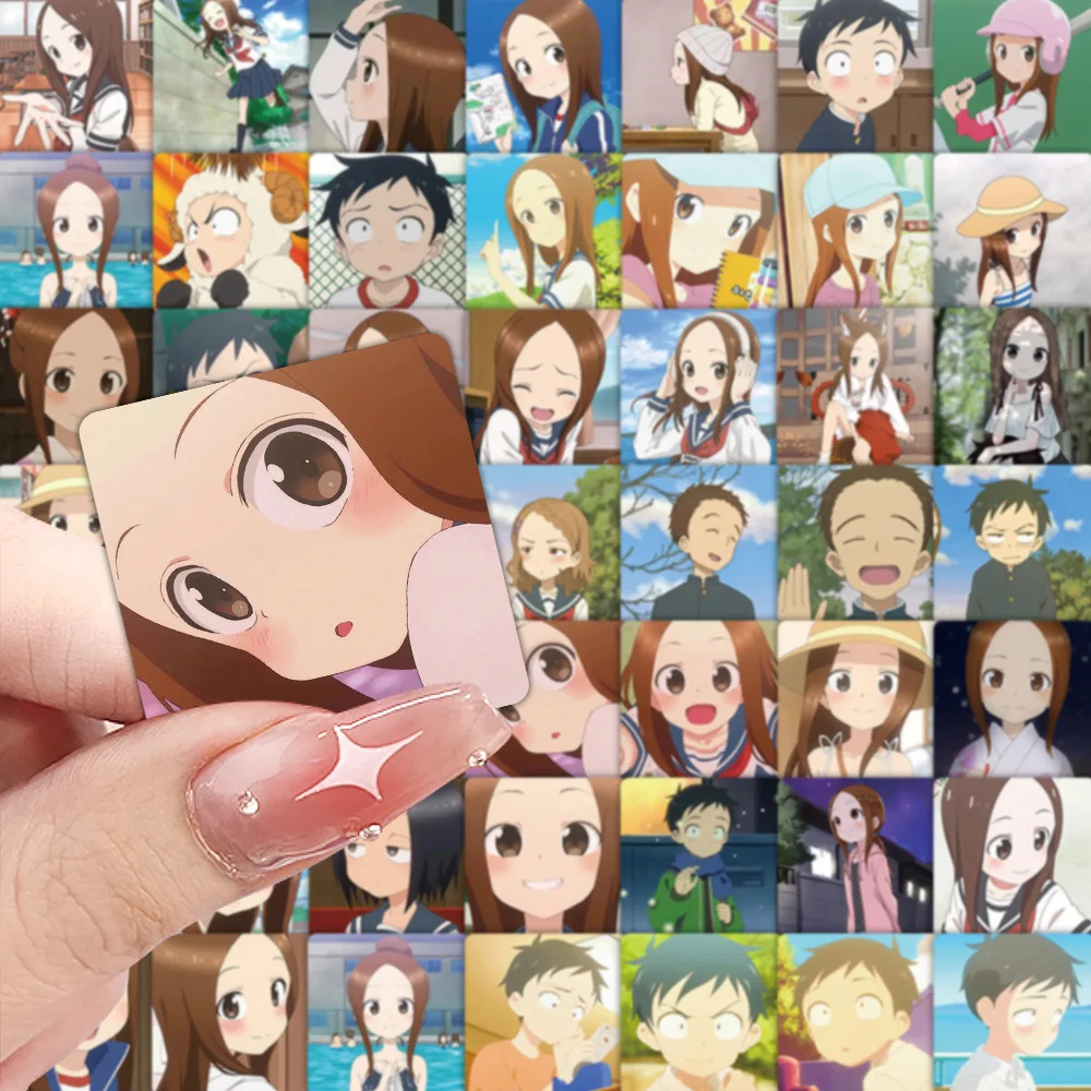 59 PCS Teasing Master Takagi san Adesivos Takagi Nishikata Chii ‌ ‌   Graffiti decalques engraçado anime diy portátil guitarra brinquedos dos desenhos animados