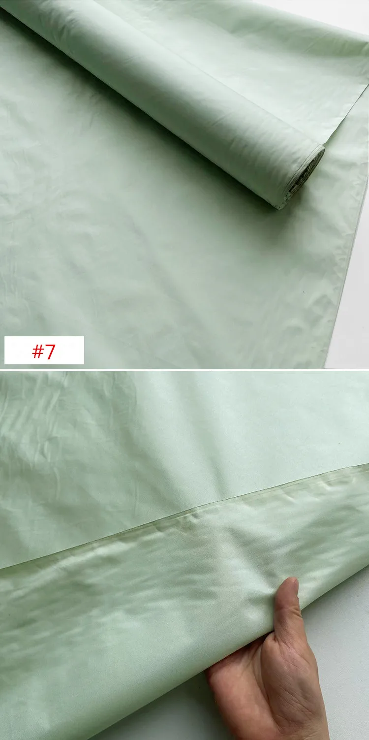 Beliebter, hochwertiger, 100 % reiner Seidenstoff, Taft, einfarbig, einfarbig, für Damen, gesunde Kleidung – Detail 4