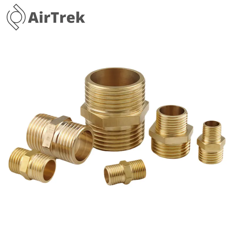 

Brass Pipe Fitting Hex Reducer Coupling - Female Thread BSP (1/8"-3/4" Mixed Sizes) - Fast Connector for Water Fuel Gas Pipes