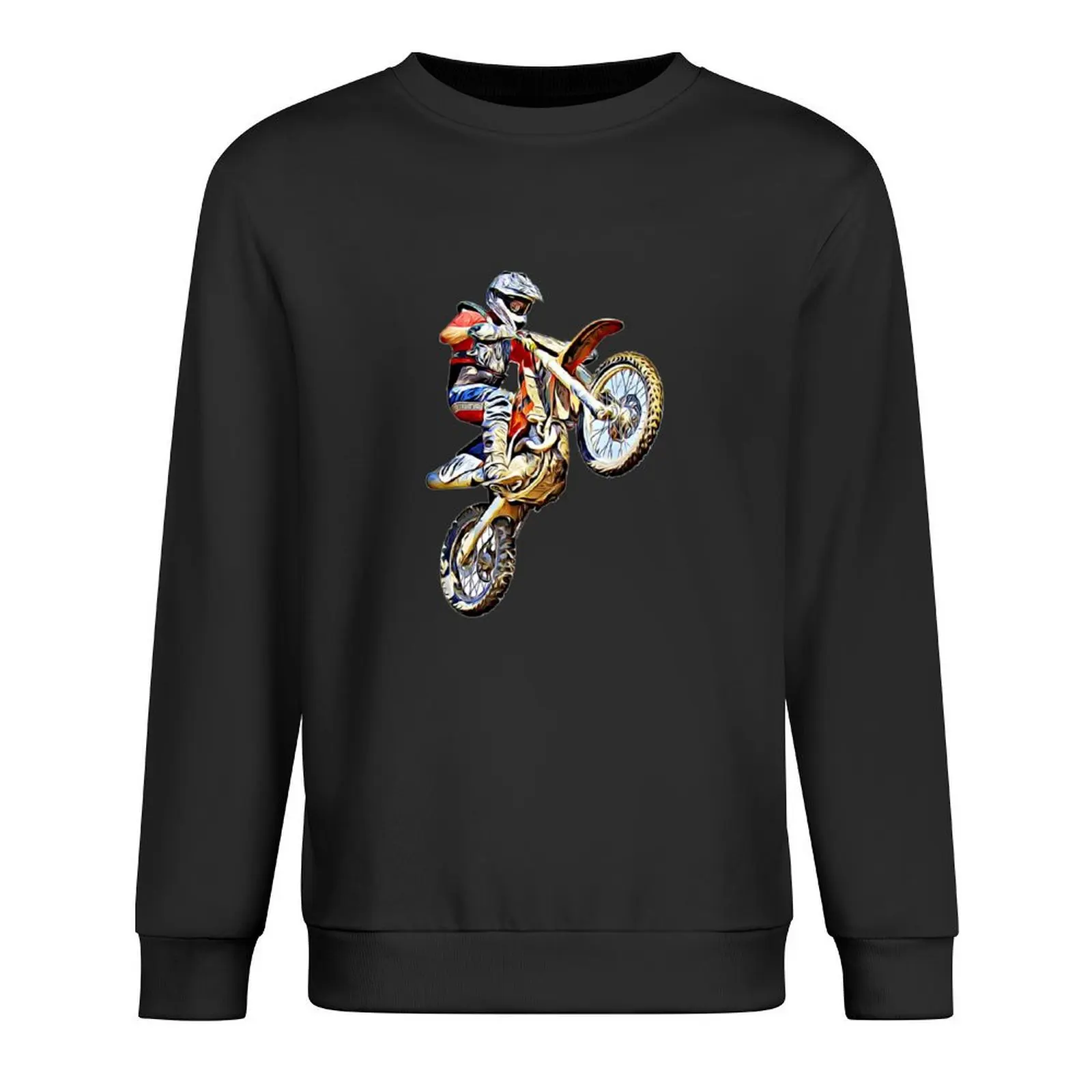 

Dirt bike jump or motocross jump mx or motorcycle jump Pullover men's clothing mens clothes korean clothes sports sweatshirt man