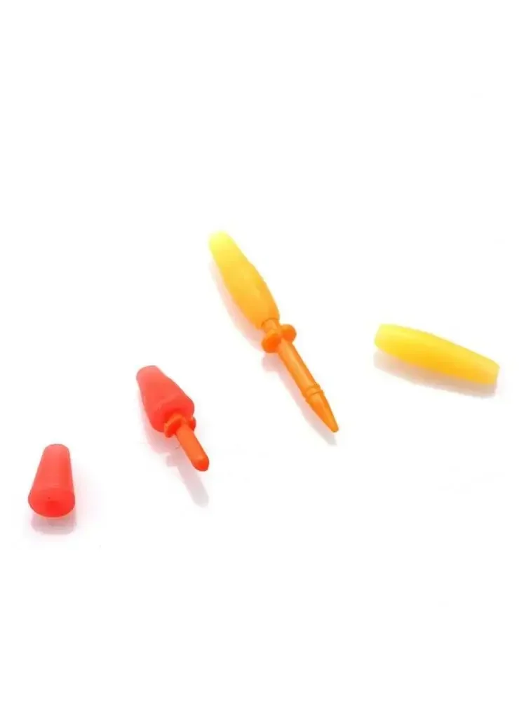 Bouchon flottant de pêche en plastique, flotteur de pêche professionnel, bouchon de ligne de pêche anti-brin, outils de flotteur Bobber, 10 pièces