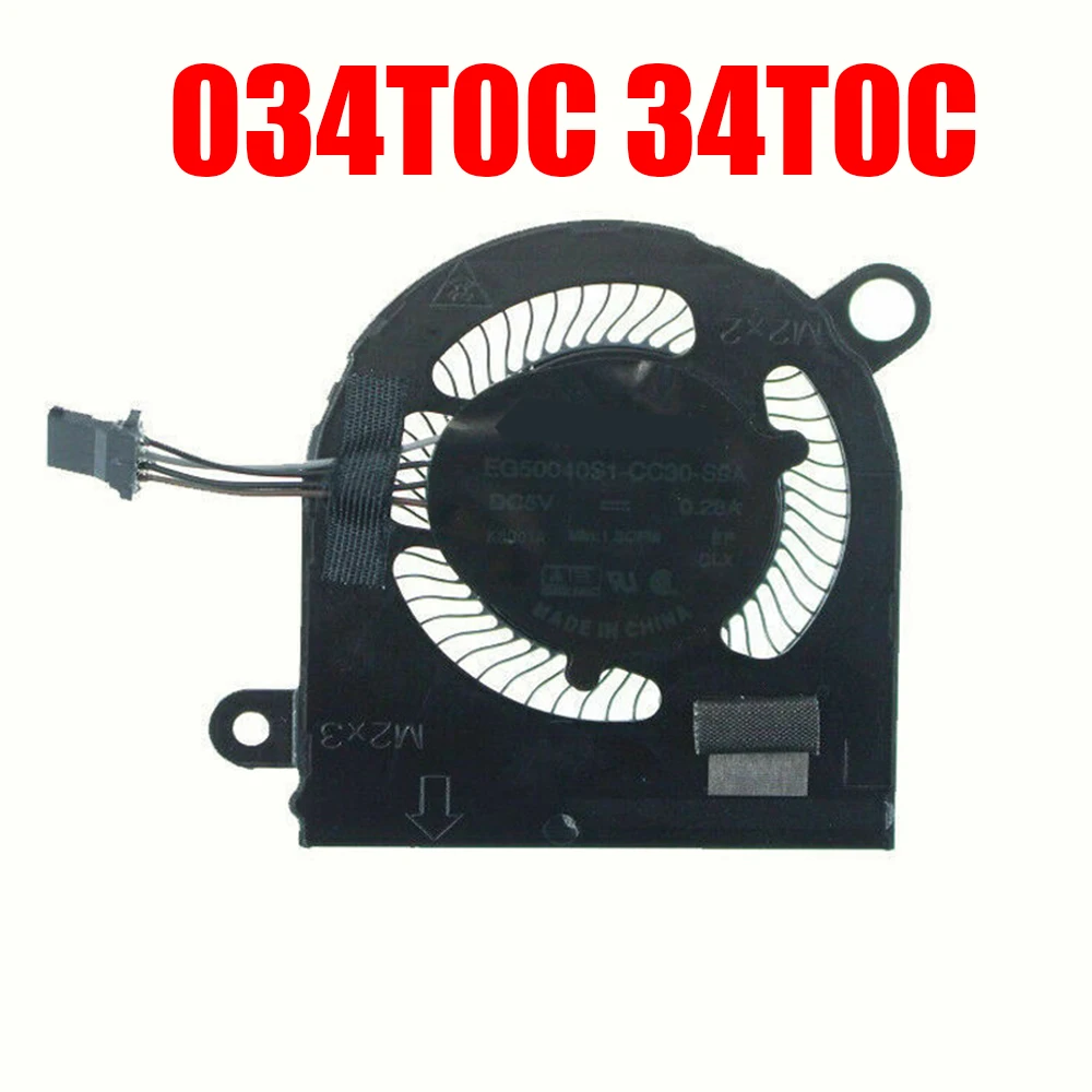 

034T0C 34T0C Laptop CPU Fan For DELL For Latitude 7390 2-in-1 EG50040S1-CC30-S9A DC5V 0.28A New