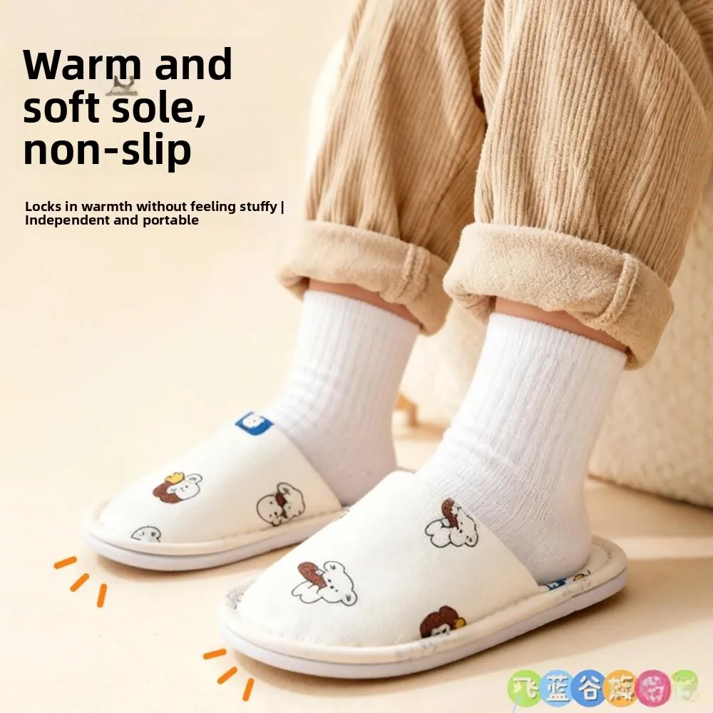 

Одноразовые утолщенные нескользящие тапочки для отелей, портативные детские тапочки, домашние гостевые тапочки, противоскользящие тапочки для путешествий и проживания, специальное применение