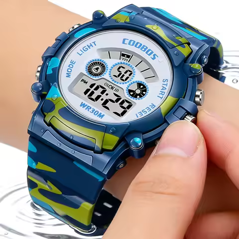 Kid'sLED Digital Watches Luminous Fashion Sport Waterproof Watches For Man Kids Teen Date Army Military Clock Relogio Masculino