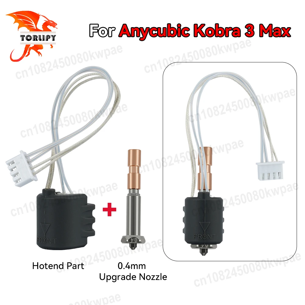 

Новая обновленная насадка для Anycubic Kobra 3 Max, насадка Hotend Kobra 3 Max, комбинированные насадки для горла, 0,4 мм, детали для 3D-принтера с быстрым нагревом