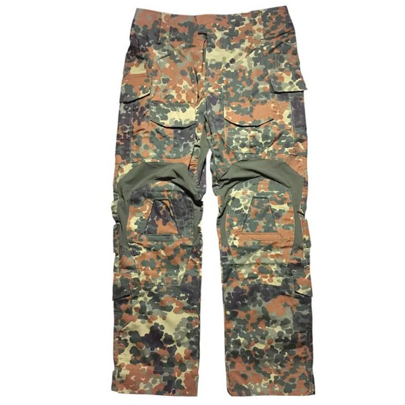 Gen3 Flecktarn G3 Frog Suit German Jungle Spotted Camouflage Men\'s Tactical Combat Uniform Suit Airsoft BDU Hunting Dress Gear