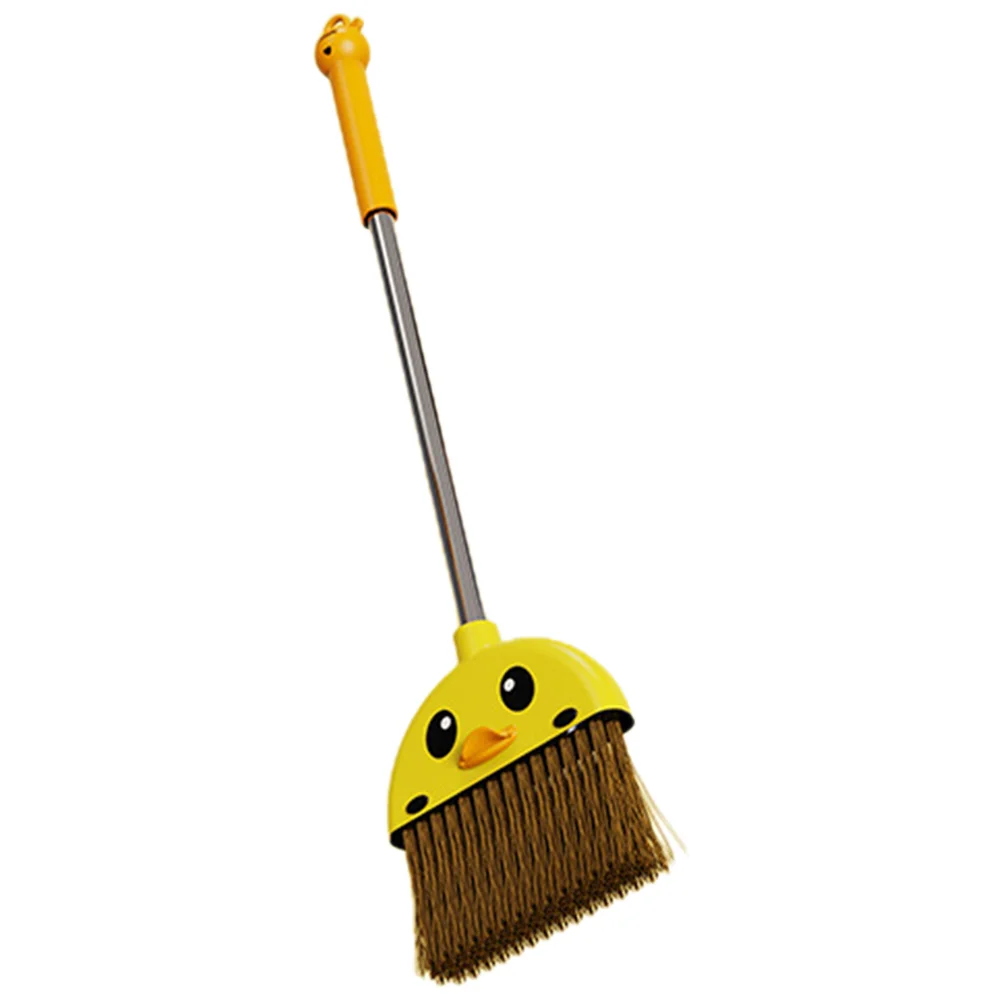 Little Yellow Broom Cartoon Household Cleaning Supply Toddler Mini Toys Safe PP PET Material Lightweight Kids for Home