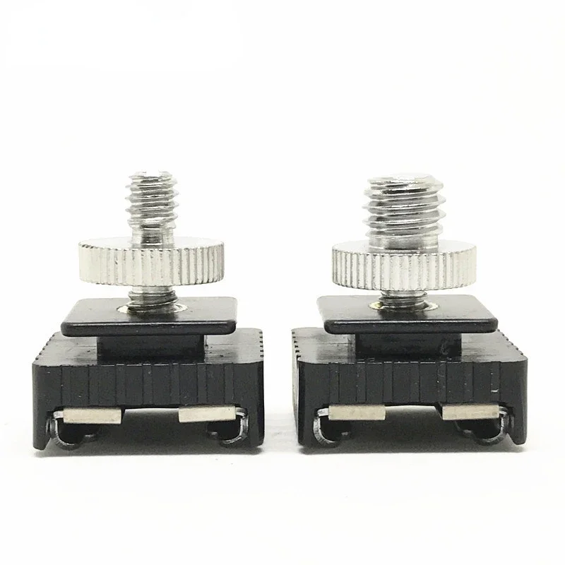 Metal Flash Hot Shoe Mount Adapter to 1/4" Screw Thread For Studio Light Stand Tripod Camera Accessories