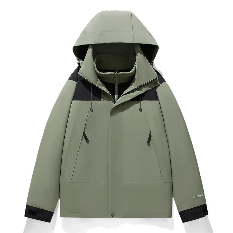 

Spring Autumn New Unisex Outdoor Simple Casual Single-layer Windproof Waterproof Detachable Jacket
