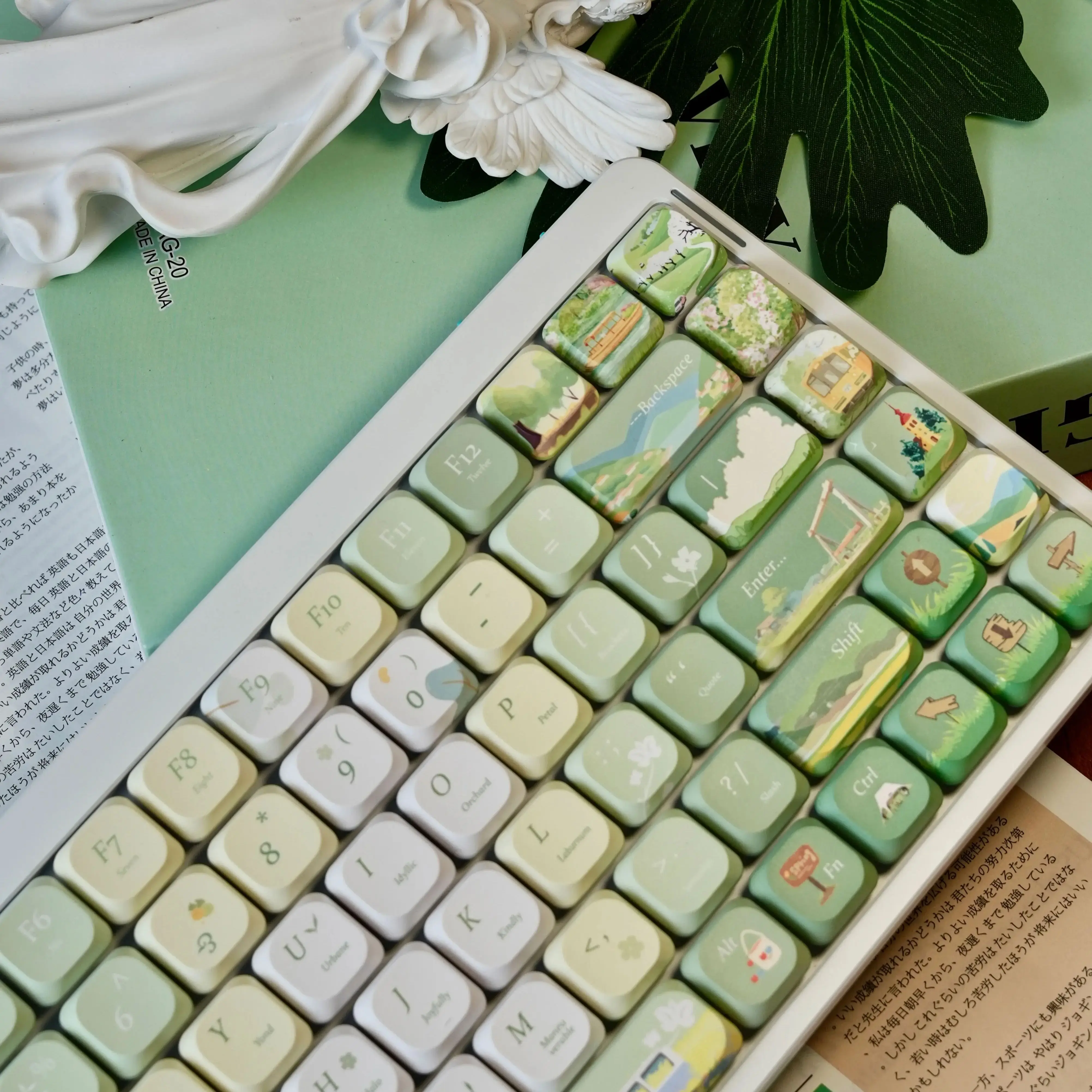 Low Profile Keycaps 120 Keys 5MM ADA Keycap Double Shot PBT Keycaps for MX Switch 60% 65% 75% Gamer Mechanical Keyboard Cap