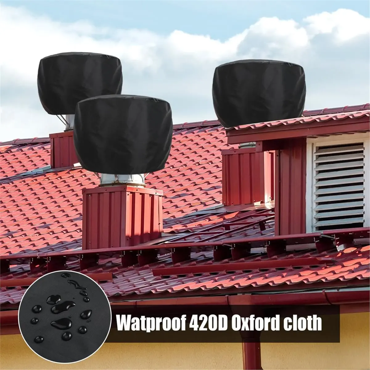 ABKM 4Pack Wind Turbine Roof Vent Cover 20