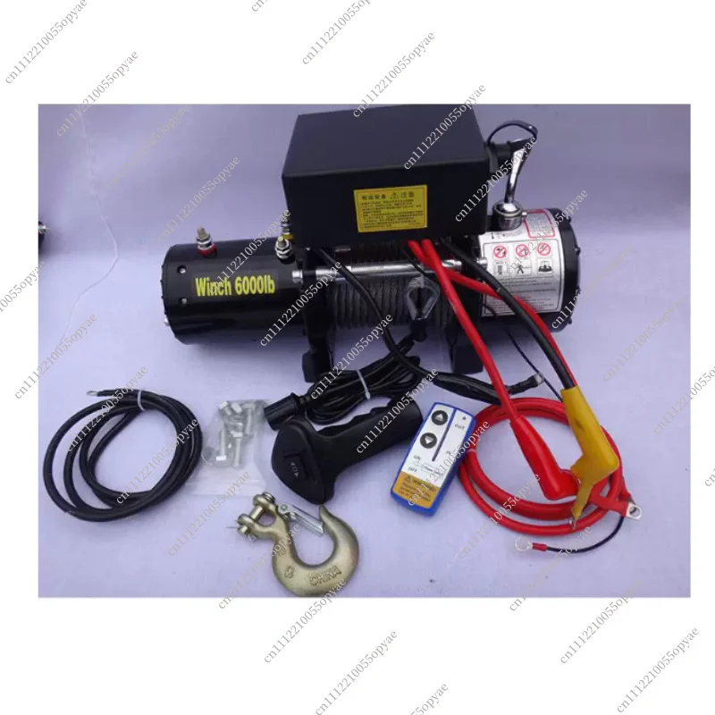 Car Crane 24v Electric Winch 12v Handle Switch Wireless Remote Control Relay Accessories Hoisting Control Box
