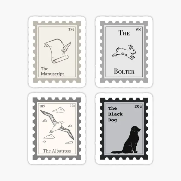 Ttpd Bonus Track Songs Stamps  5PCS Stickers for Funny Art Decor  Wall Anime Car Cute Room Window Print Living Room Luggage