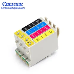 4 Color T0551 T0552 T0553 T0554 Ink cartridge T551 For Epson Stylus Photo Inkjet Cartridges RX420 RX425 RX520 R240 R245 Printer