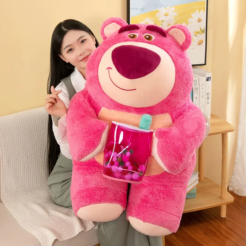 90cm Super duży rozmiar Disney Milk Tea Lots-o'-Huggin' Bear Stuffed Plushie Postacie z anime Miękka poduszka Kawaii Girls Prezent świąteczny