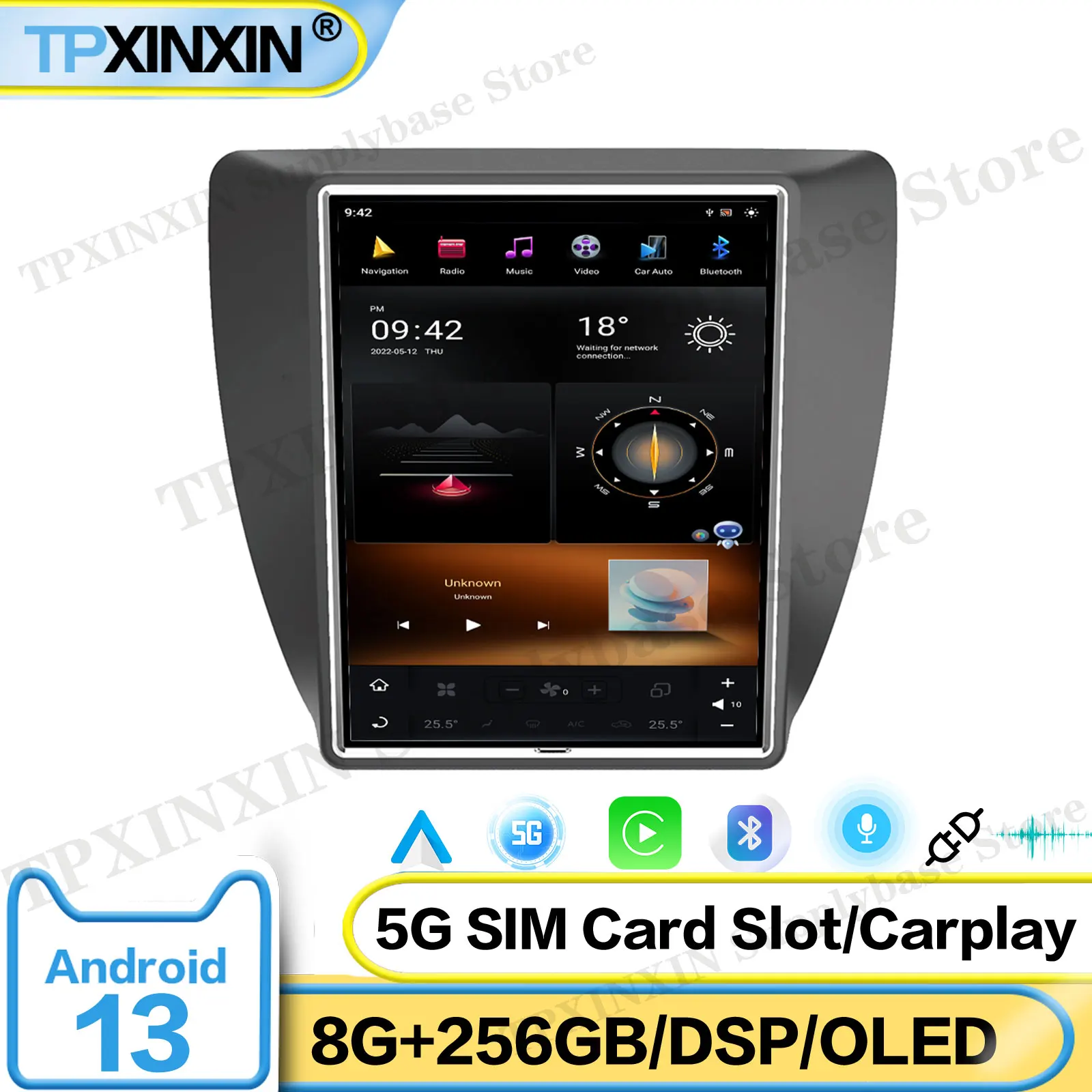 

10.4 Inch Screen Car Radio For VW Sagitar 2012-2018 Android Auto GPS Navigation Multimedia Video Stereo Receiver Head Unit