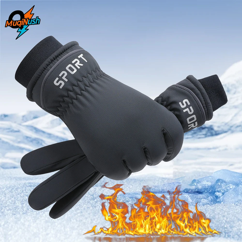 MuqiNush Winter Gloves, Waterproof Thermal Touchscreen Ski Glove, Suit for Ski, Cycling, Hiking, Driving, Typing, Freezer Work