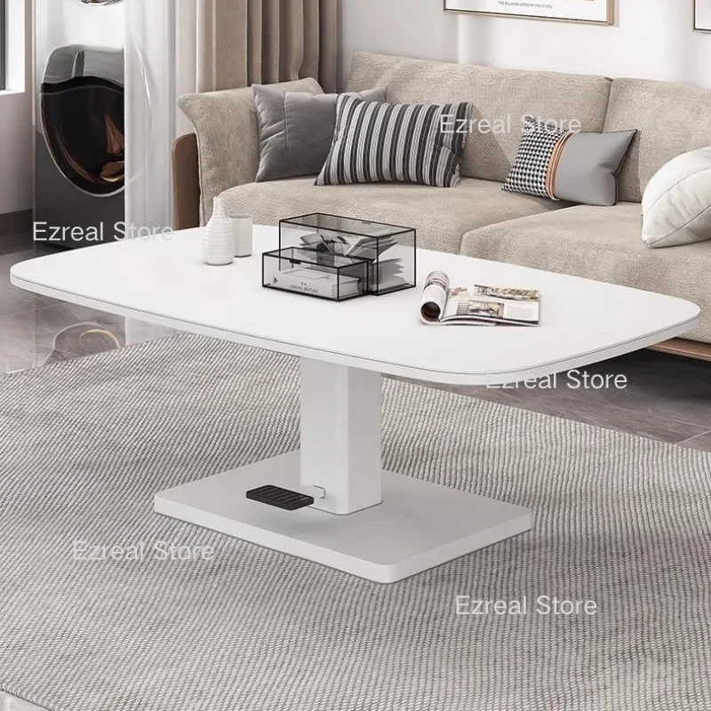 Lift Up Dining Center Coffee Tables Living Room Marble Service Modern Coffee Table Nordic Sofa Mesa Table Basse Home Furniture