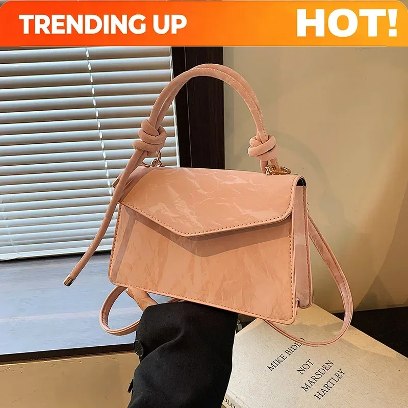 Handheld Small Square Bag For Women, New Fashionable Shoulder Bag, Adjustable Shoulder Strap, Versatile Crossbody Bags