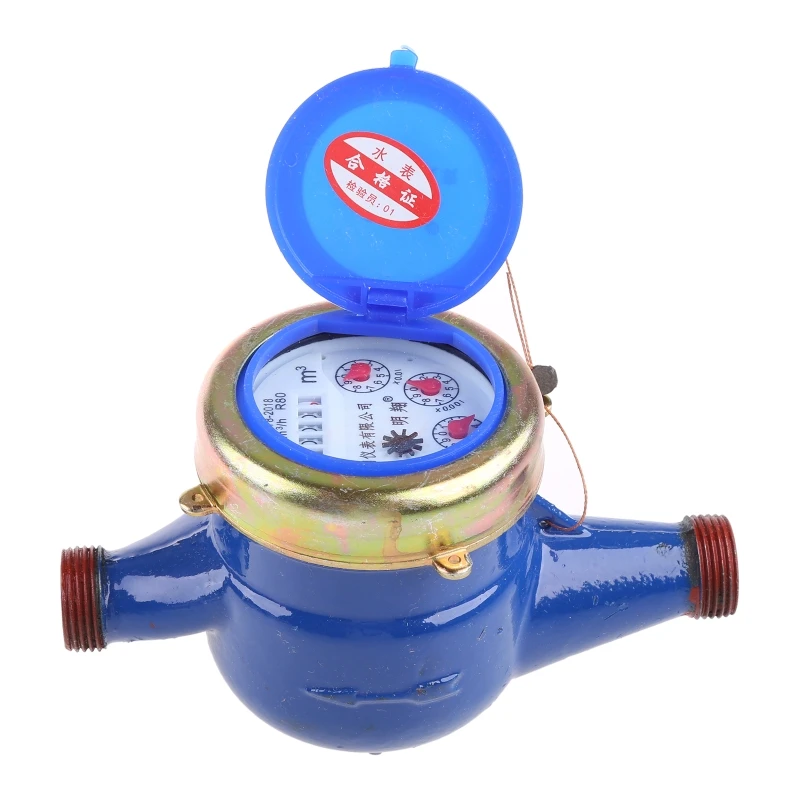 Water Meter Water Meter Cold Water Meter with Fittings Garden & Home Usage