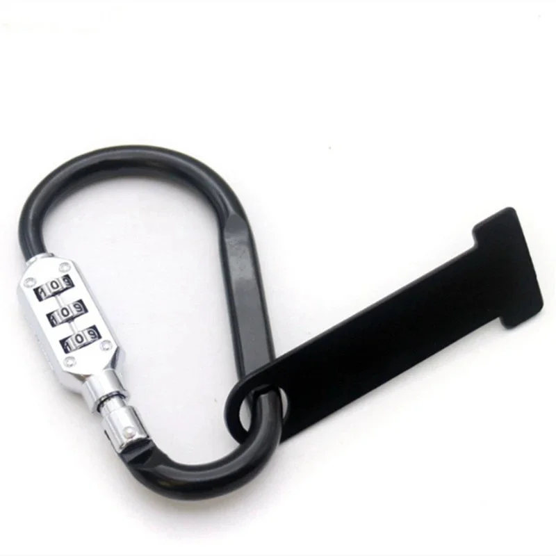 

Ремешок для шлема, D-образный замок, черный мотоциклетный замок, Т-образный инструмент, безопасный кодовый замок для дорожного снаряжения, спортивный шлем
