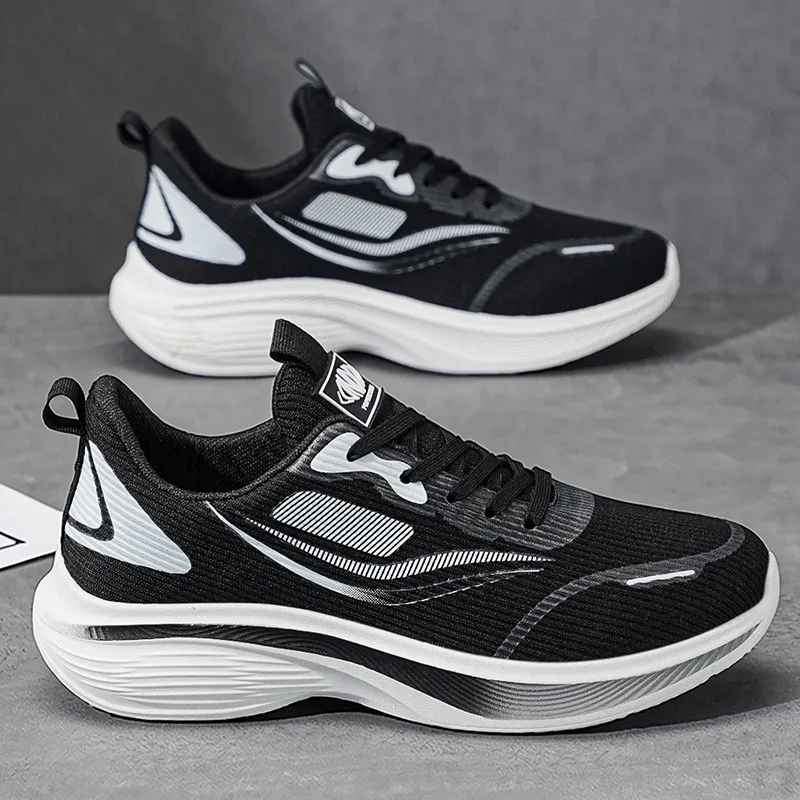 Men's Summer Carbon Plate Marathon Running Shoes Air Cushion Tennis Sneakers Breathable Comfortable Men Basketball Sports Shoes