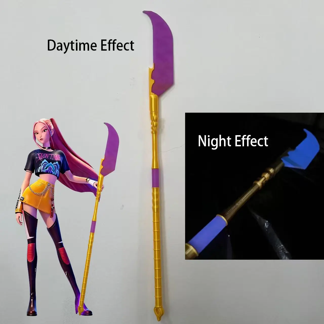 KPop Hunter Mira Long Sword Props Adult Fantasia Disguise Knife Props model ornament odel Carnival Accessories Christmas Gifts
