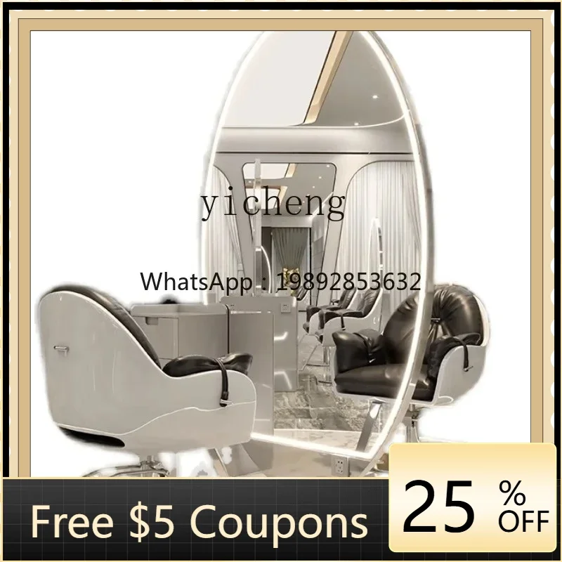 H9-   barber shop table  mirror hair salon special perm, dyeing and cutting hair stainless steel single and double-sided mirror