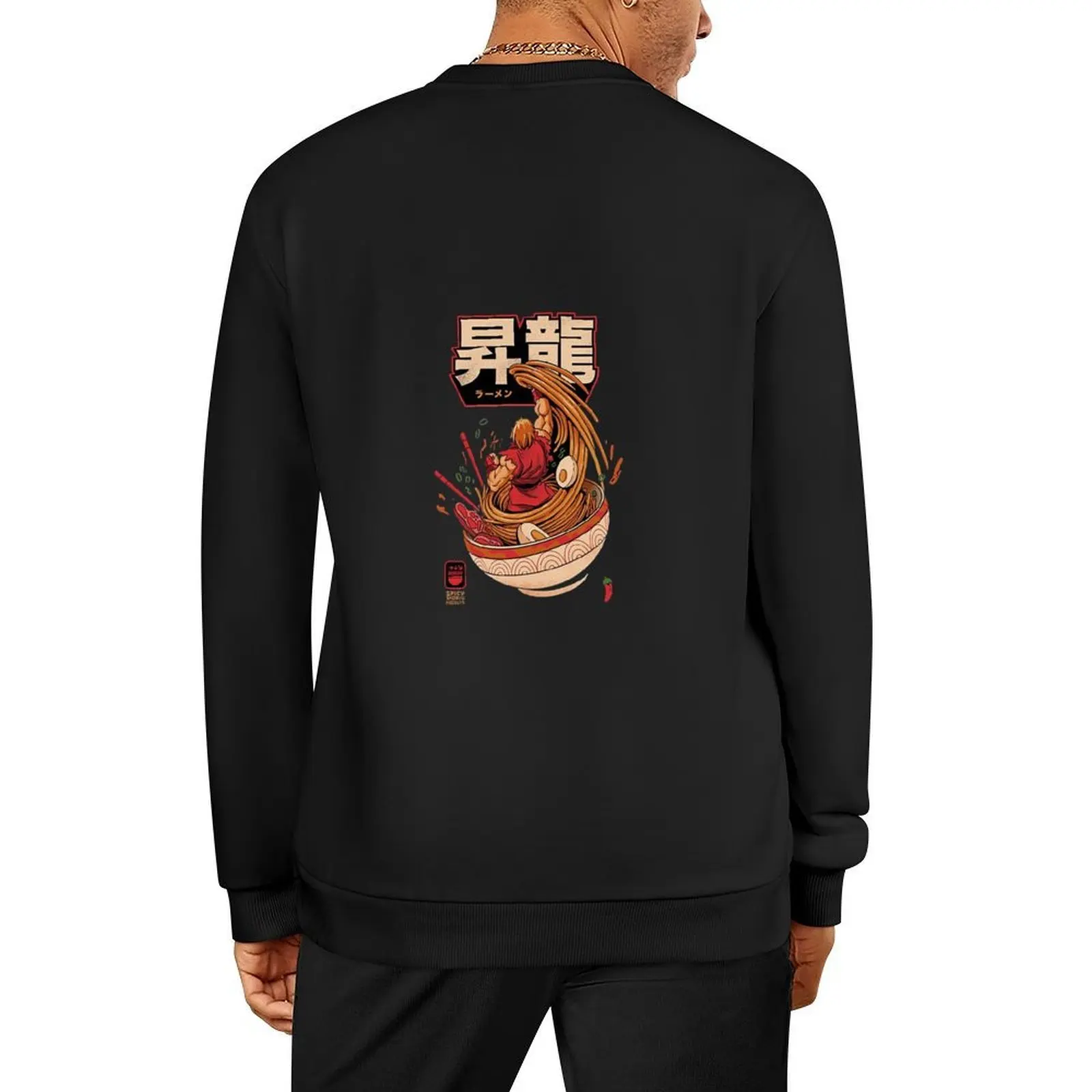 Ken Masters Ramen-Jersey Street Fighter, abrigo para hombre, suéter de invierno para hombre, chaqueta de otoño, sudaderas de gran tamaño para hombre
