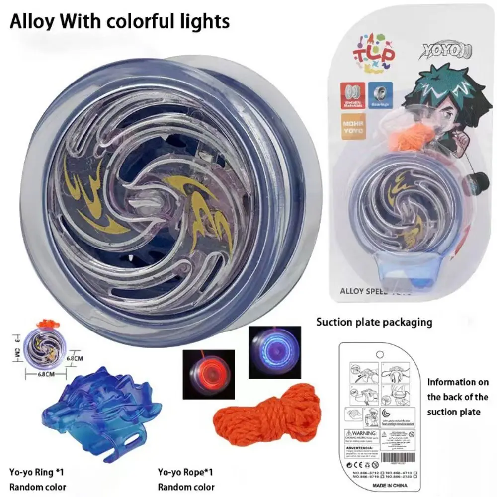 جودة عالية مبتدئ 2A يويو كارتون بلاستيك لايف سليب يويو تركيز ملون متوهج يويو #6