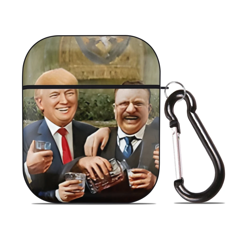 

with Buckle, Compatible with Apple AirPods 2nd 1st Generation Charging Case, Donal Trump President Make America Great Again