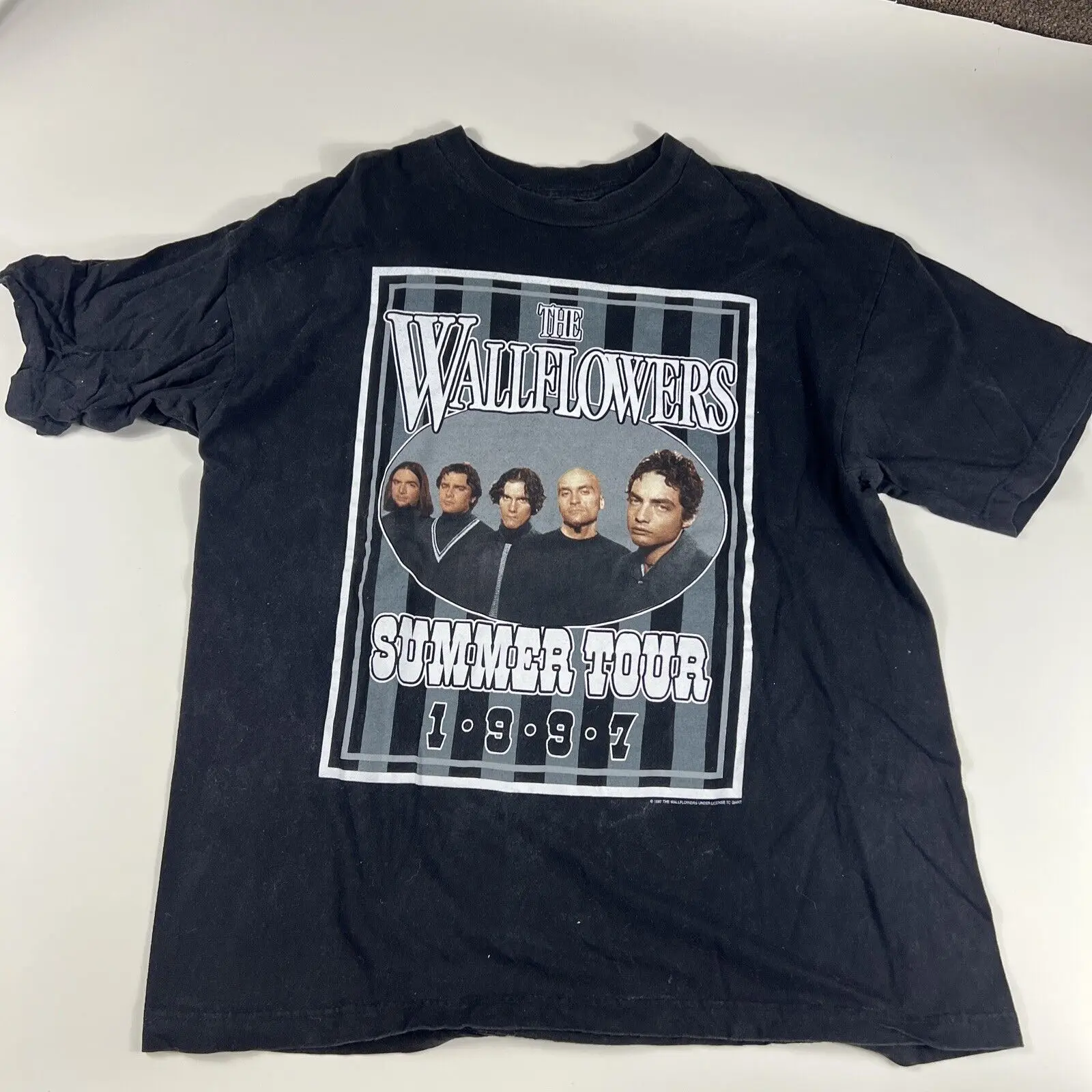 Vintage a camiseta Wallflowers, excursão de verão, trazendo o cavalo, xl, 1997