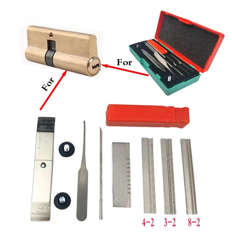 1 Set AB Three-Head Tin Foil Tools Full Set Locksmith Tool Supplies Repair Accessories Kit Good quality