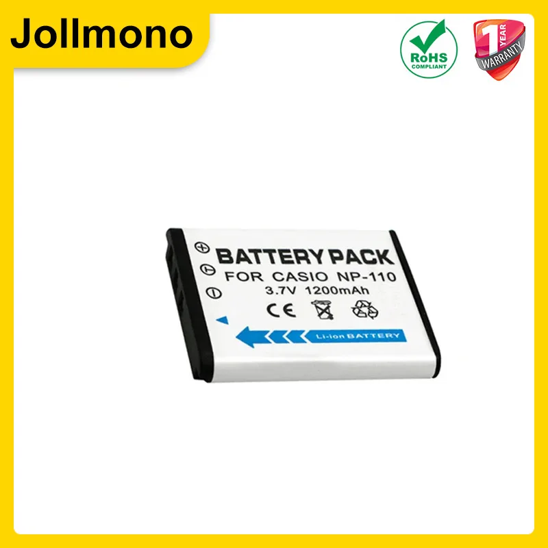 1200mAh NP-110  CNP-110 CNP110 Battery + Charger for CASIO EX-ZR10 ZR15 ZR20 ZR50 ZR55 ZR60 Z2000 Z2300 Z3000 fit NP-160