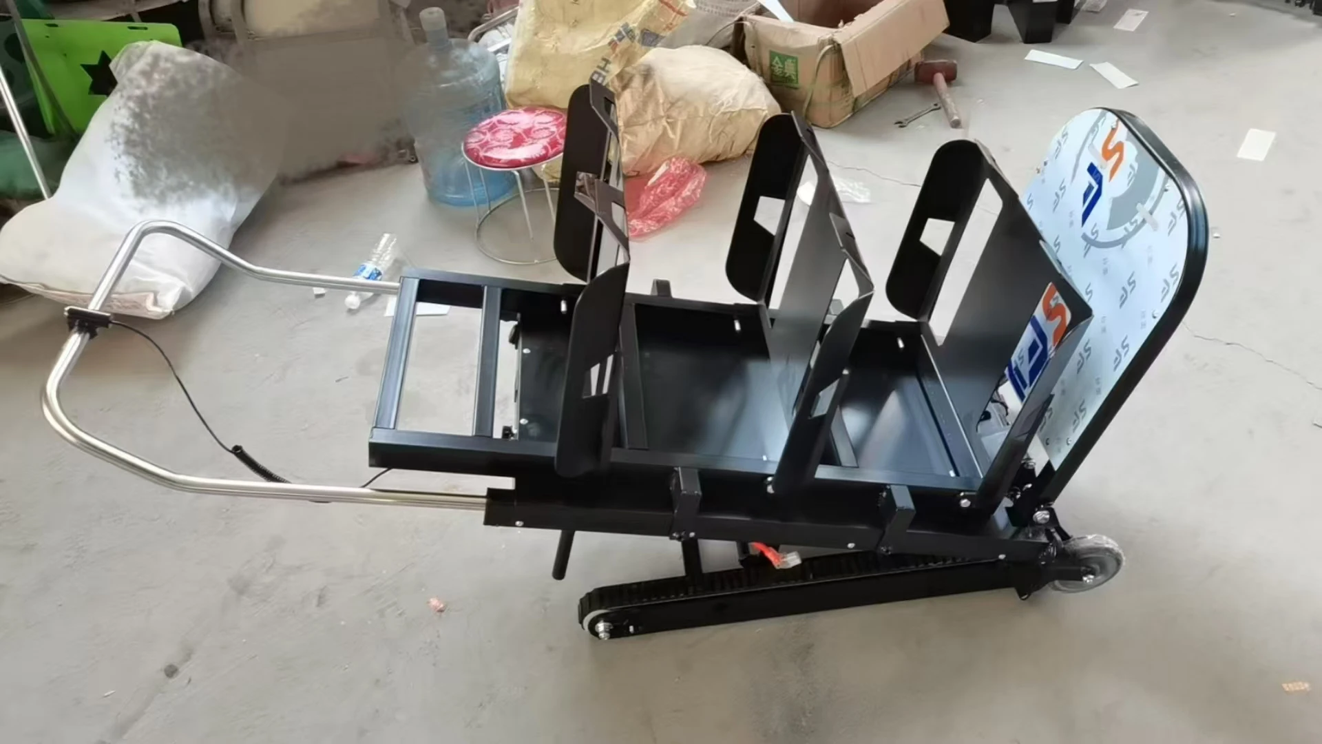 دلو آلة تسلق الدرج عربة كهربائية نقل الدرج طبل المواد التعامل مع المعدات أداة 300 كجم 400 كجم #6