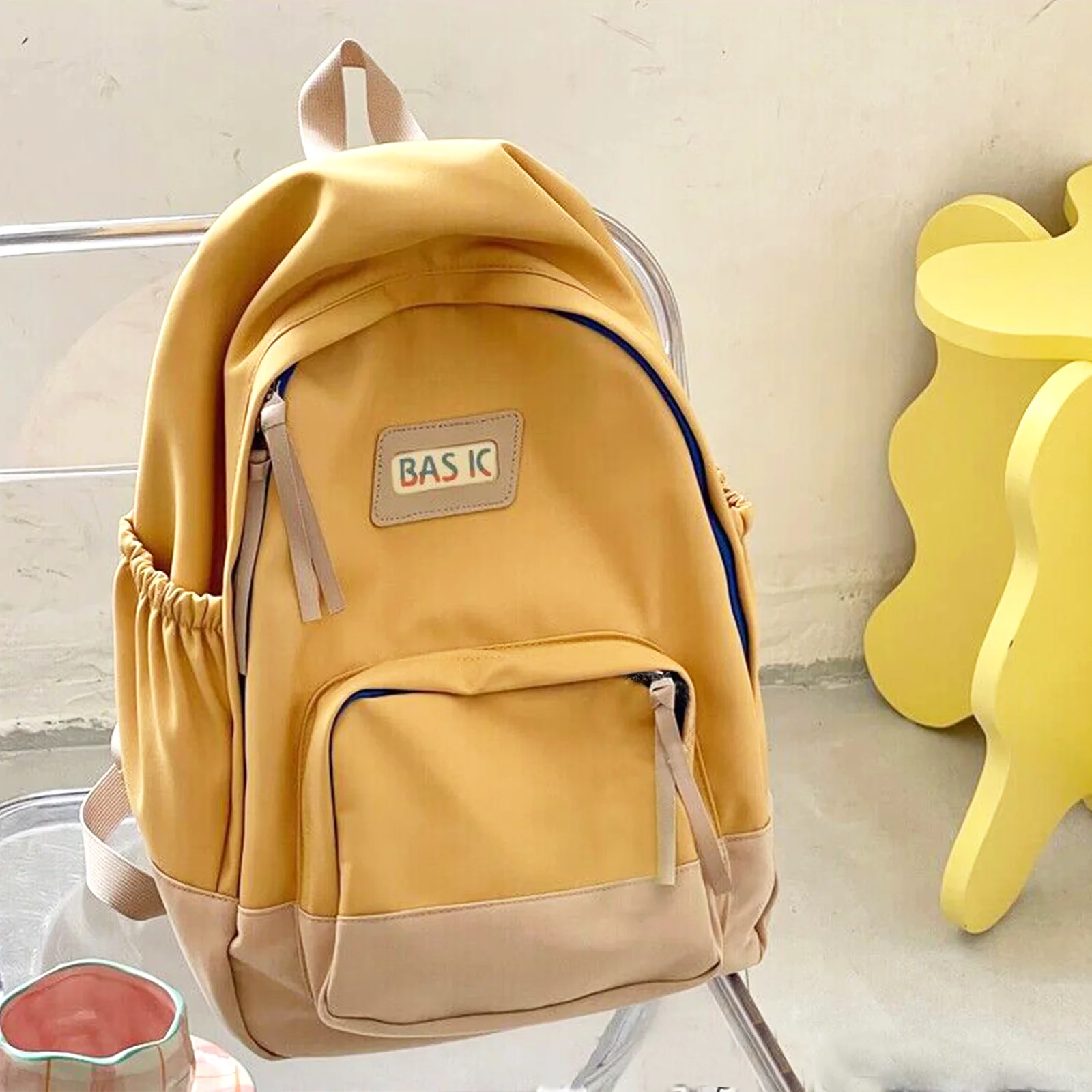 Fashion Big Student School Backpack Girl Boy School Bag, High Capacity Women Laptop Backpack Female Cute Leisure Travel Mochila