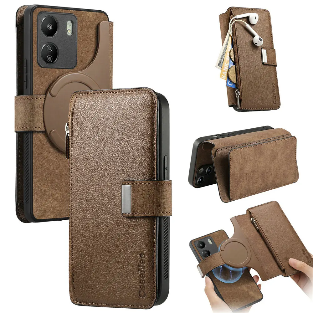 

2 IN 1 Detachable Leather Flip Case for Xiaomi Poco X7 Pro 5G 2025 Luxury Cover Magnetic Wallet Funda Mi Poco X 7 Pro PocoX7 Pro