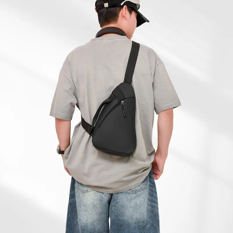 

1 шт., мужская нагрудная сумка-слинг, повседневная спортивная сумка через плечо для путешествий на открытом воздухе, повседневная сумка для хранения вещей для организации предметов первой необходимости