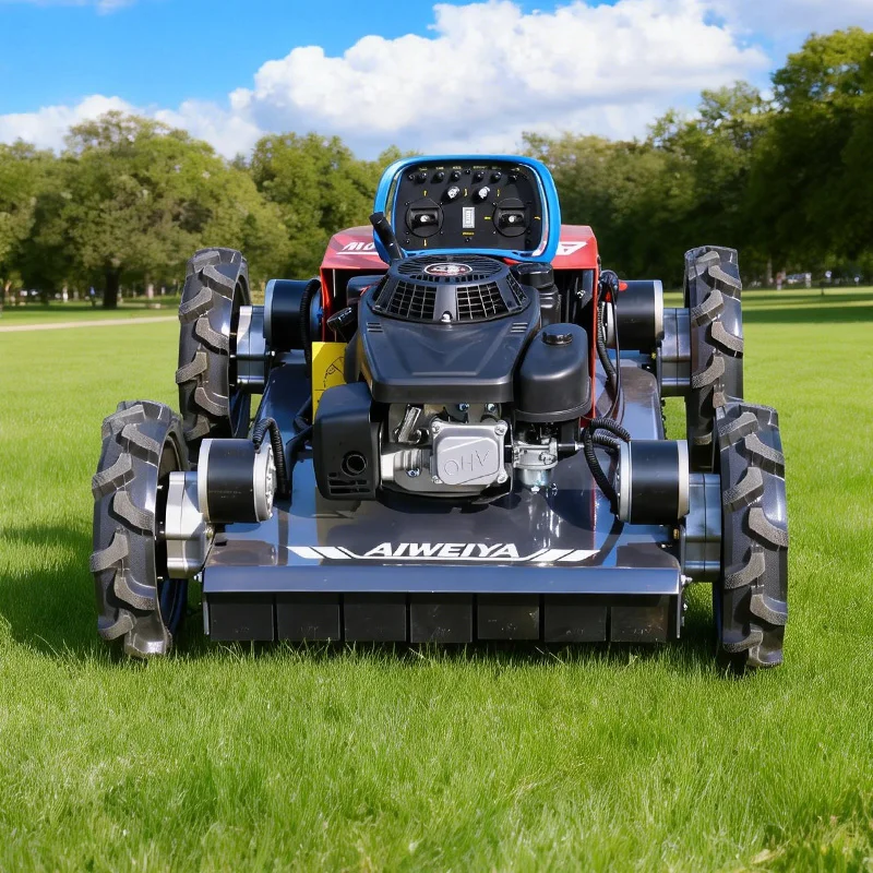 

Customized High Power Remote Crawler Mower Park Square Lawn Machine Mining Area Weeder Waste Land Clearing Equipment